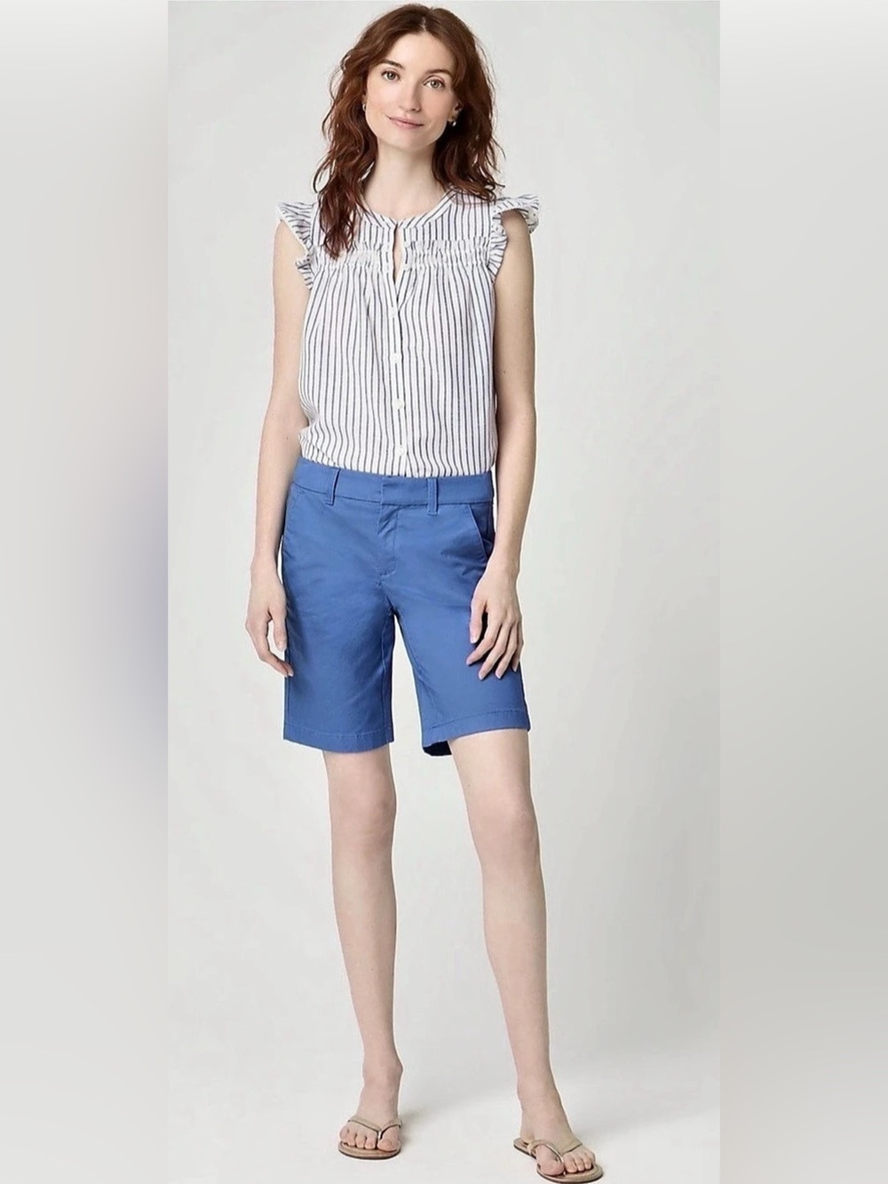 J.Crew Bermuda Shorts in Blue Size 6 Like New